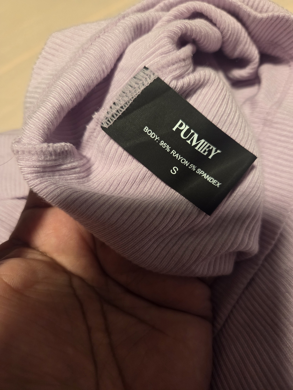 Lilac Ribbed Maxi Dress - Picture 4 of 4